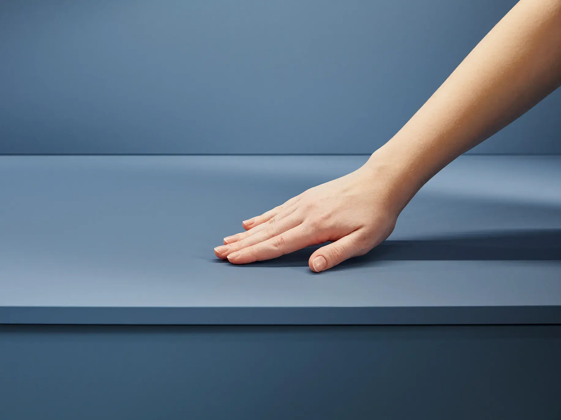 next125 Samtmattlackton Blau